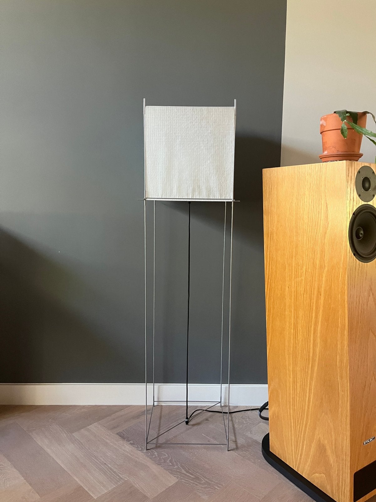 Lotek vloerlamp designklassieker, Ophalen, Gebruikt, 100 tot 150 cm, Textiel