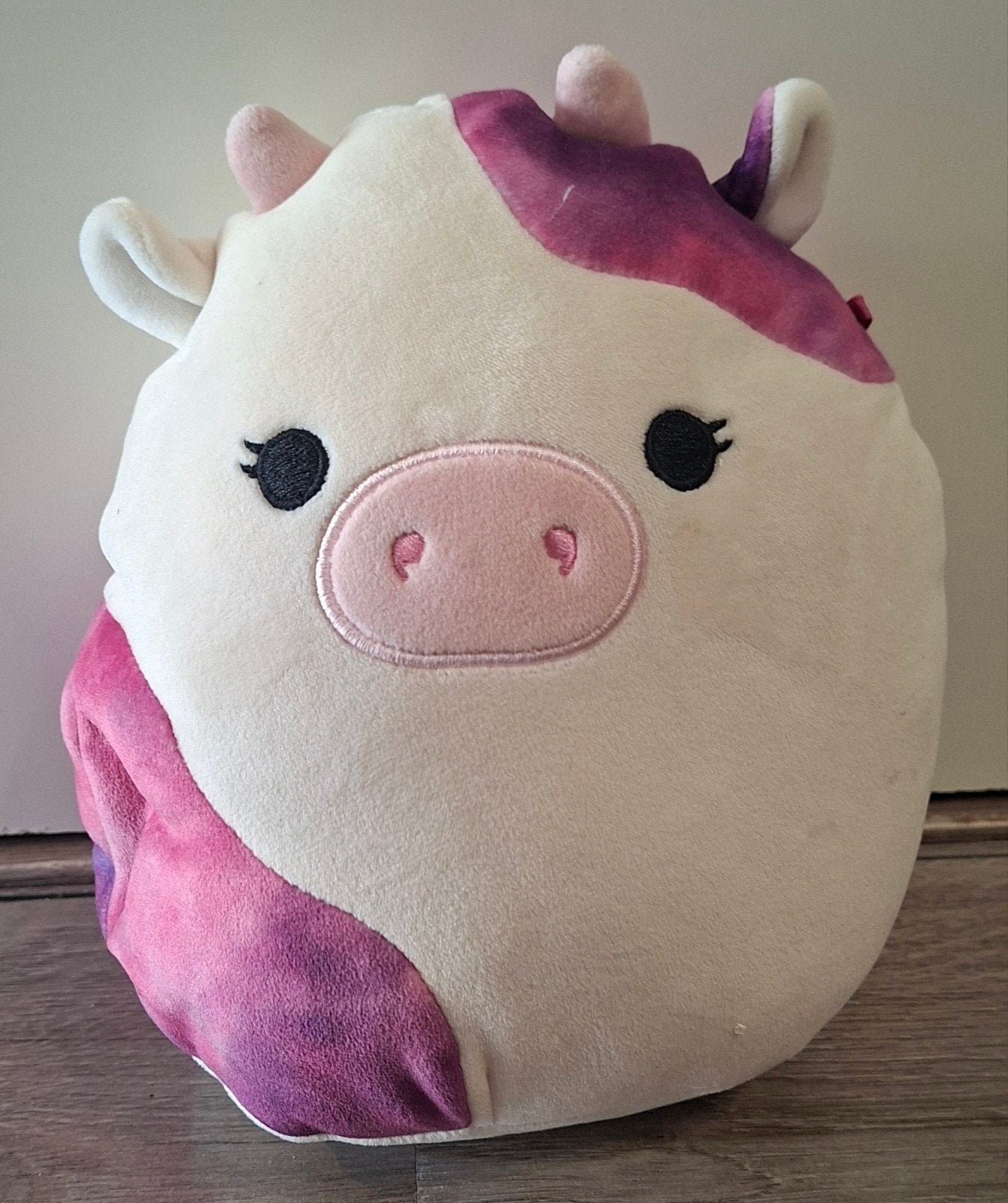 squishmallow koe, Overige karakters, Ophalen of Verzenden, Zo goed als nieuw, Meerkleurig