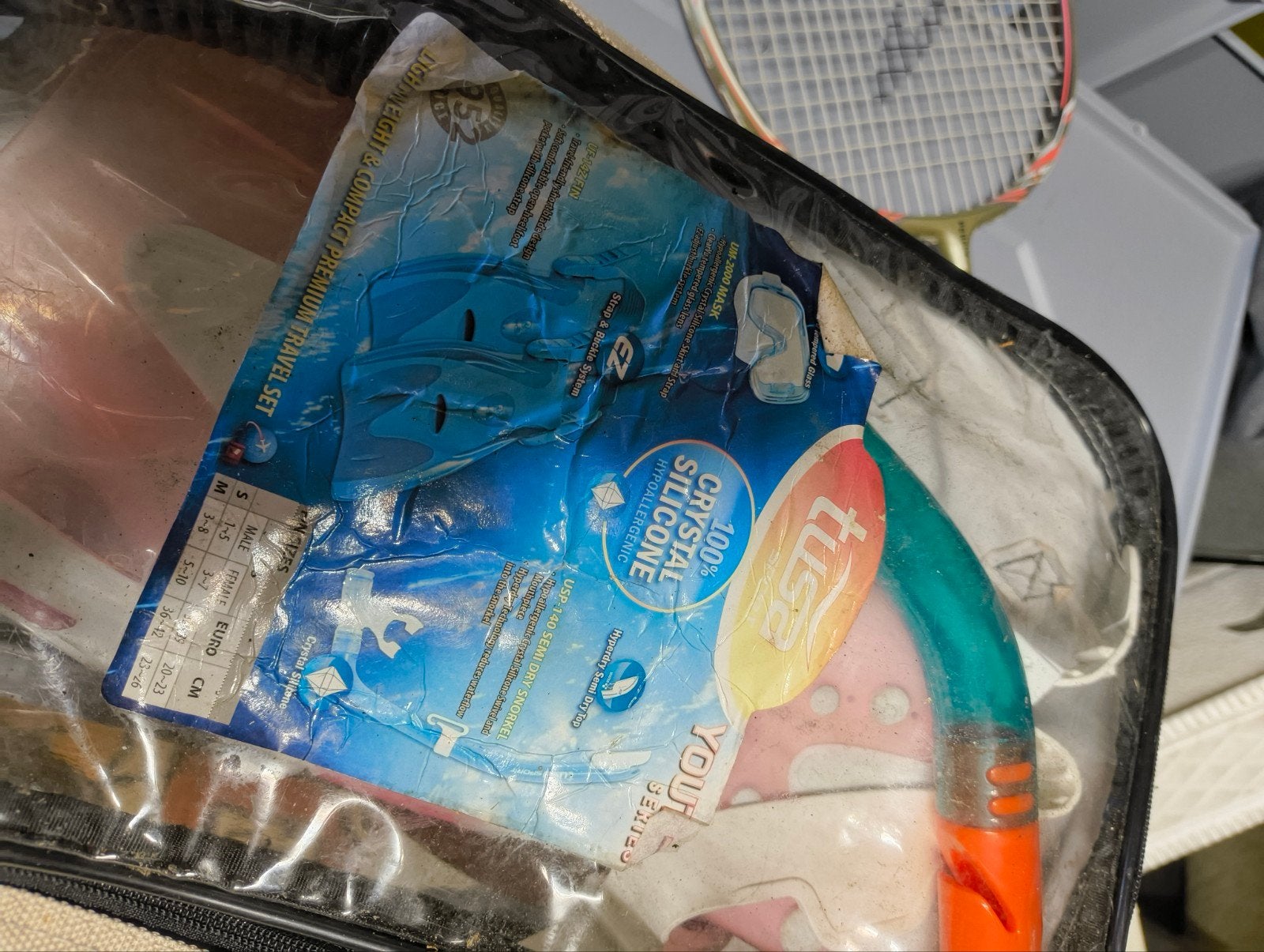 Snorkelset voor kinderen - Duikbril, snorkel en vinnen, Ophalen