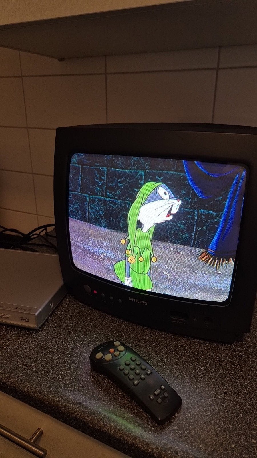 Philips Vintage TV met afstandsbediening, Philips, Gebruikt, 50 Hz, Ophalen of Verzenden