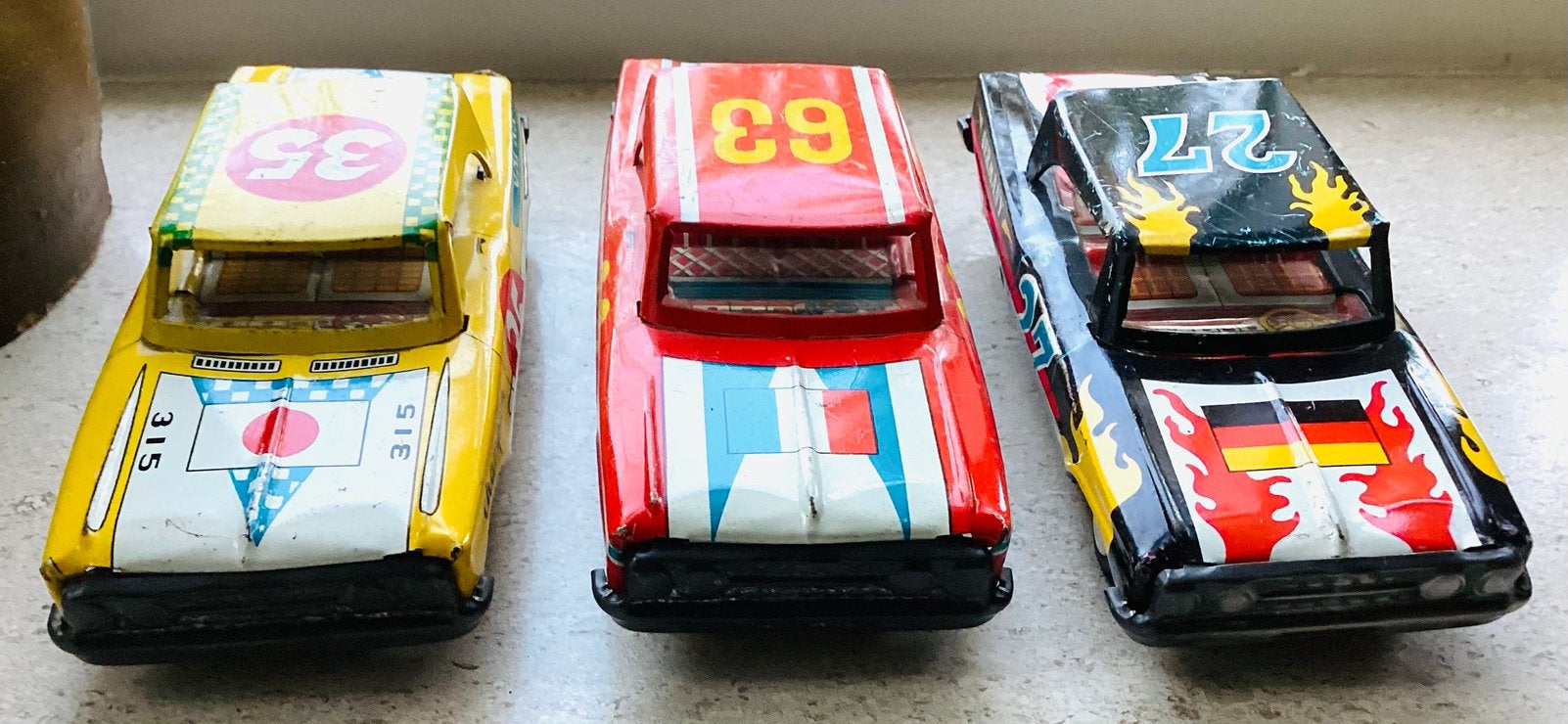 3 1960’s blikken Racewagens Japan,France,Germany,Shudo,Japan, Ophalen