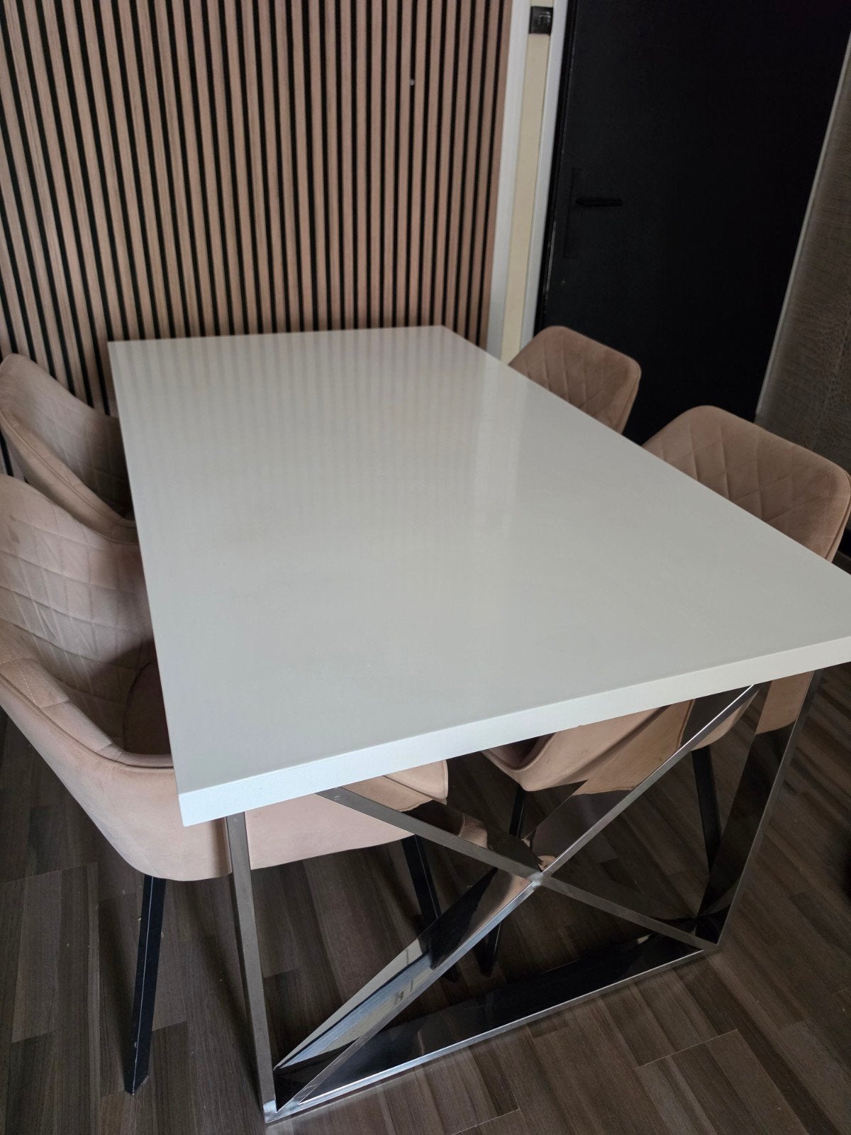 eettafel 160x90 ZONDER STOELEN, Huis en Inrichting, Ophalen, Gebruikt, 50 tot 100 cm, 150 tot 200 cm