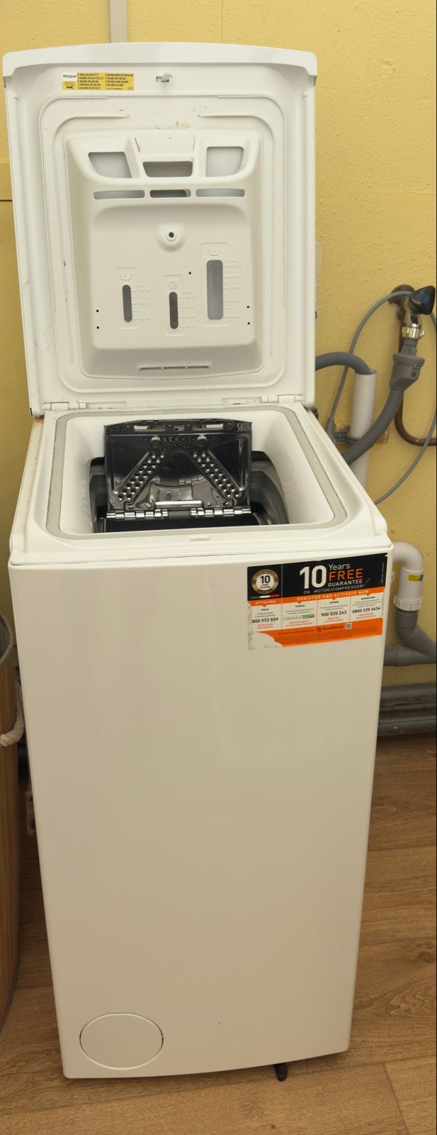 Whirlpool Bovenlader Wasmachine 7kg, Witgoed en Apparatuur, Ophalen, 6 tot 8 kg, Bovenlader, Minder dan 1200 toeren