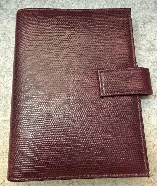 Luxe leren 6-rings organizer / personal planner, Diversen, Agenda's, Ophalen of Verzenden, Gebruikt