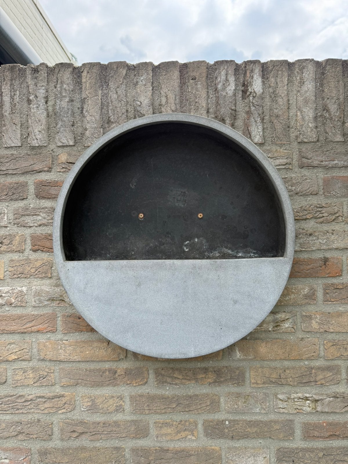 Pottery Pots bloembak wandpot muurpot Wally grijs 50 cm, Ophalen, Kunststof, Minder dan 30 cm, Rond