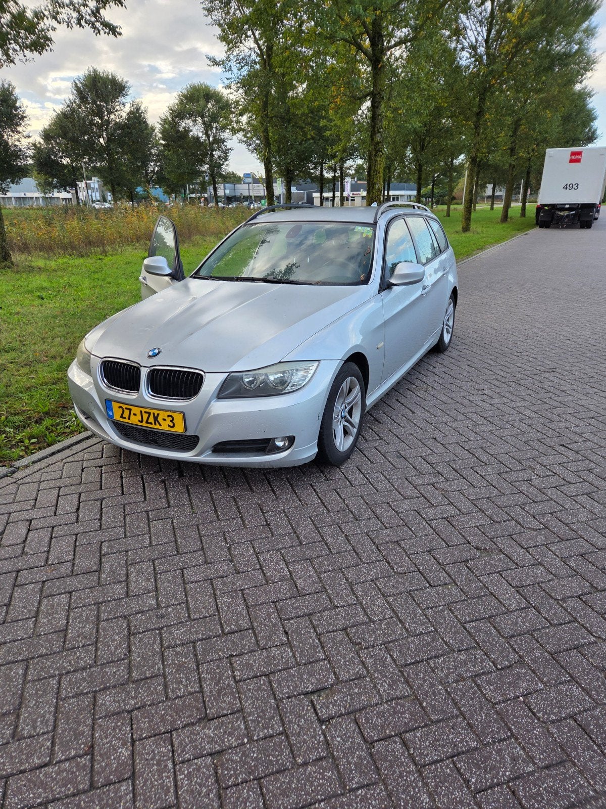 BMW 3-Serie 1.6 I 316 90KW Touring 2009 Grijs, Auto's, Achterwielaandrijving, 1599 cc, 4 cilinders, 122 pk