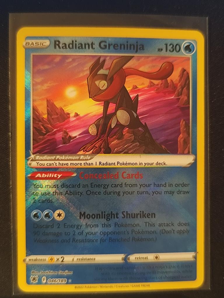 Radiant Greninja (ASR 046) - Pokemon Astral Radiance, Ophalen of Verzenden, Zo goed als nieuw