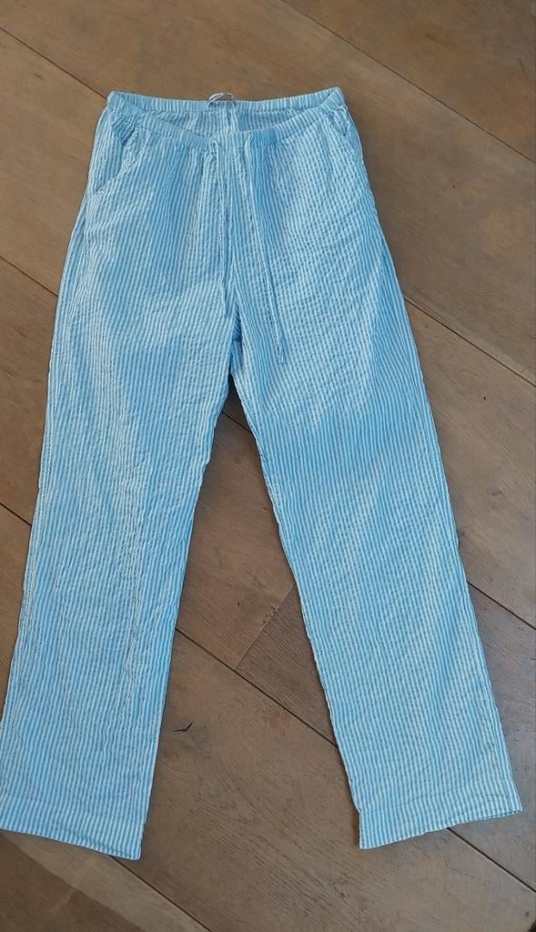 Blauw wit gestreepte zomer broek  america today, maat S, Blauw, Ophalen of Verzenden, Zo goed als nieuw, Maat 36 (S)
