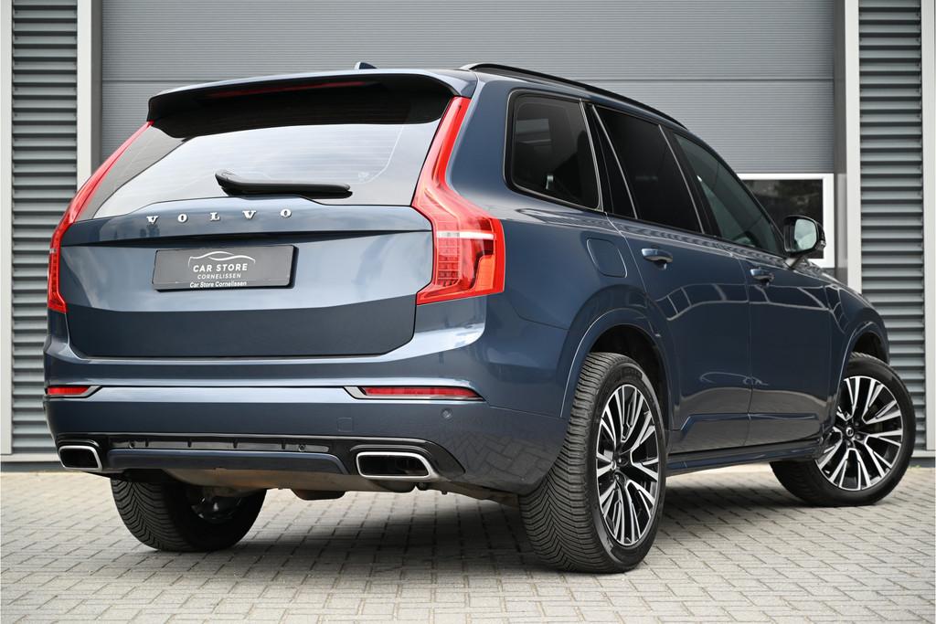 Volvo XC90 2.0 T8 Recharge AWD R-DESIGN / PANO / LEDER / MEM, Auto's, Volvo, Gebruikt, Euro 6, 4 cilinders, Blauw