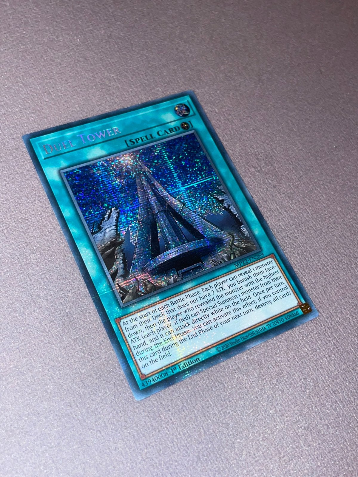 Yu-Gi-Oh! Duel Tower 1st Edition Secret Rare MP22-EN269, Hobby en Vrije tijd, Verzamelkaartspellen | Yu-gi-Oh!, Ophalen of Verzenden