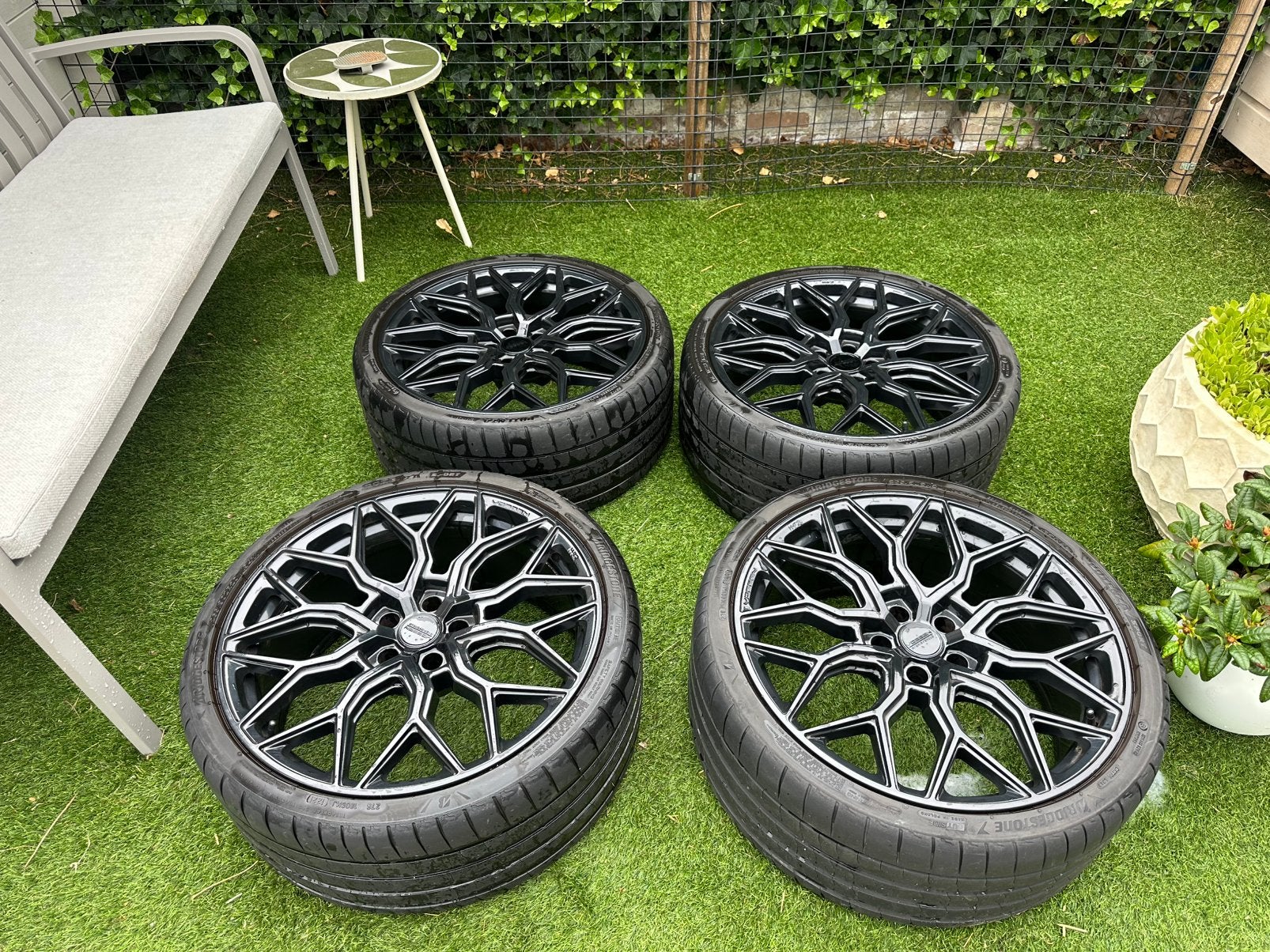 Te koop 20” vossen HF2 , 5x112, Ophalen, 20 inch, Zomerbanden, Velg(en)