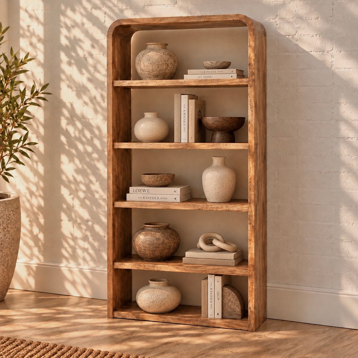 Magazijn Leegverkoop | Boekenkast Ibiza | Massief Hout, Huis en Inrichting, Met plank(en), Nieuw, Info@wkhome.nl, Argonweg 20-22 Amersfoort