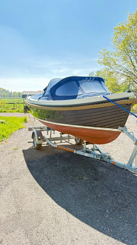 Interboat 16 incl trailer met vetus diesel, Watersport en Boten, 10 tot 30 pk, Binnenboordmotor, Diesel, Ophalen of Verzenden