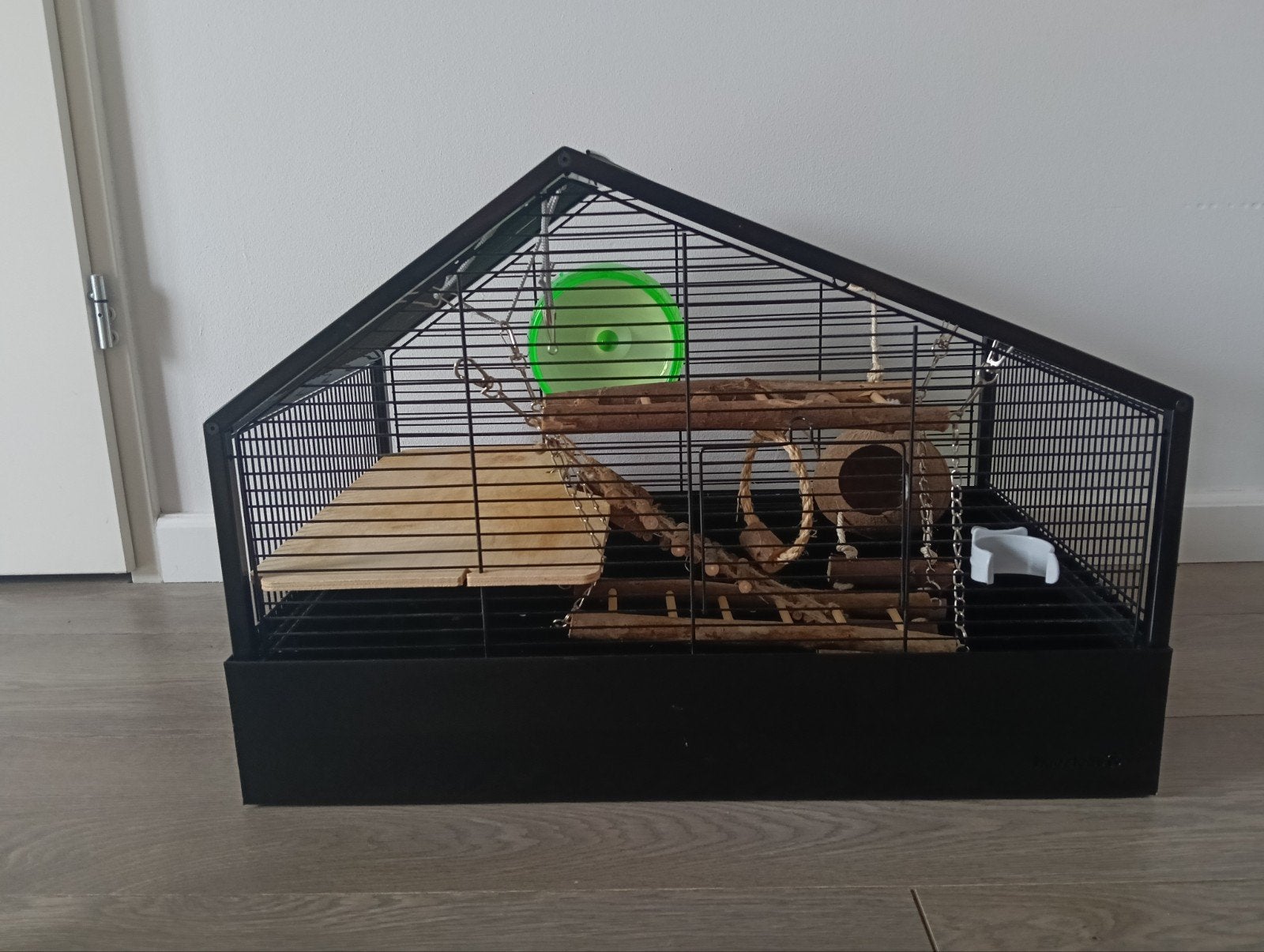 Beeztees Ayaz - Knaagdierenkooi - Zwart metaal - 46x58x38 cm, Kooi, Gebruikt, Minder dan 75 cm, Hamster