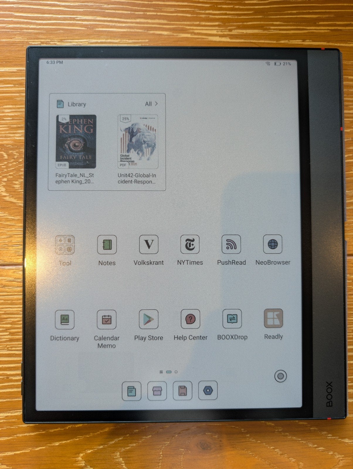 BOOX Note Air 5C - Kleuren E-ink Tablet Android 15, Computers en Software, Ophalen of Verzenden, Zo goed als nieuw, 10 inch of meer