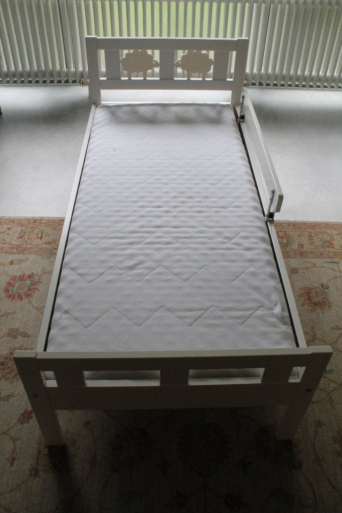 KRITTER Peuterbed met lattenbodem en matras, 70x160 cm, Gebruikt, 70 tot 85 cm, 140 tot 160 cm, Ophalen