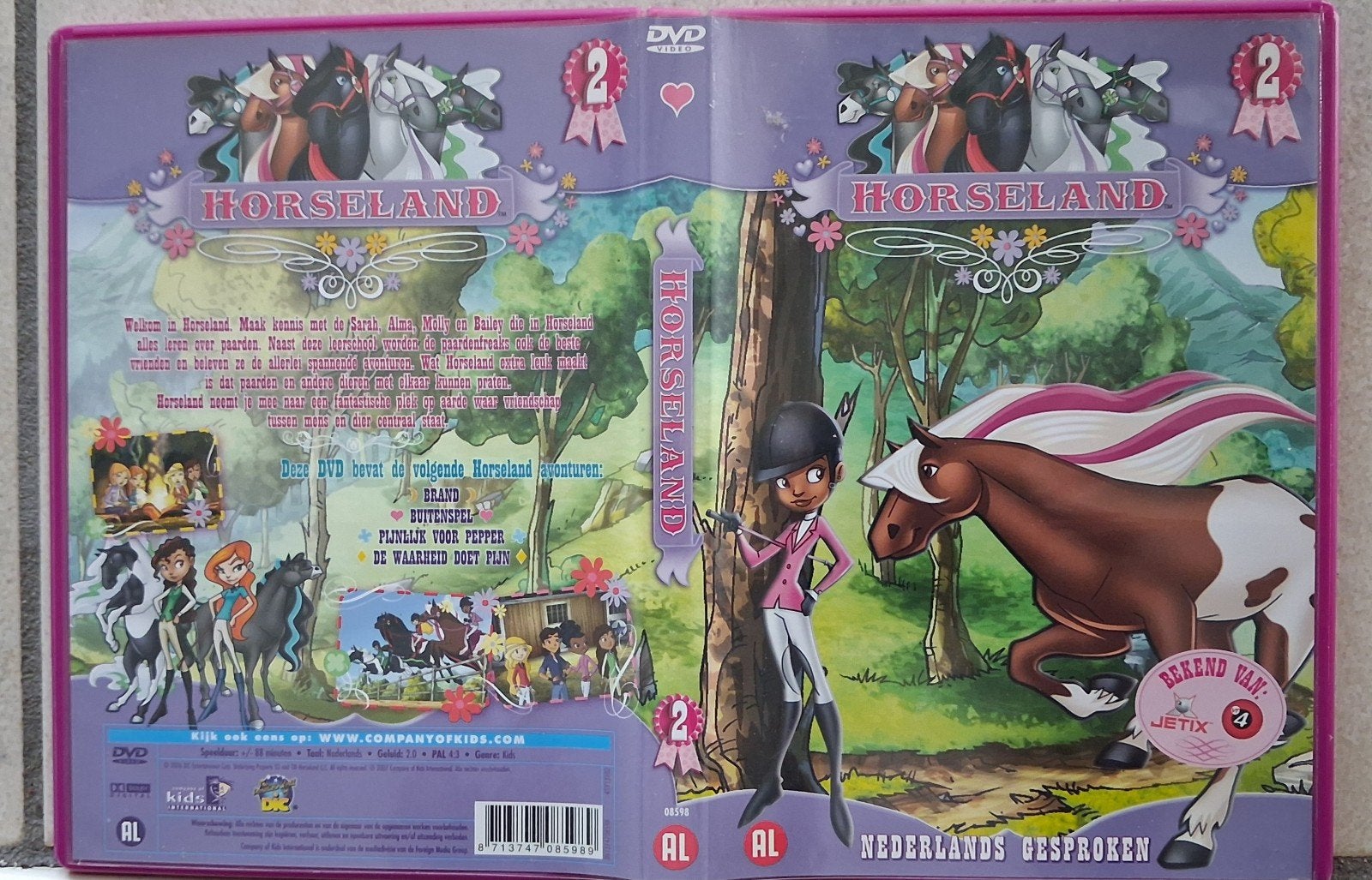 Horseland DVD 2 - Nederlands Gesproken, Cd's en Dvd's, Dvd's | Kinderen en Jeugd, Gebruikt, Alle leeftijden, Tv-serie, Familie