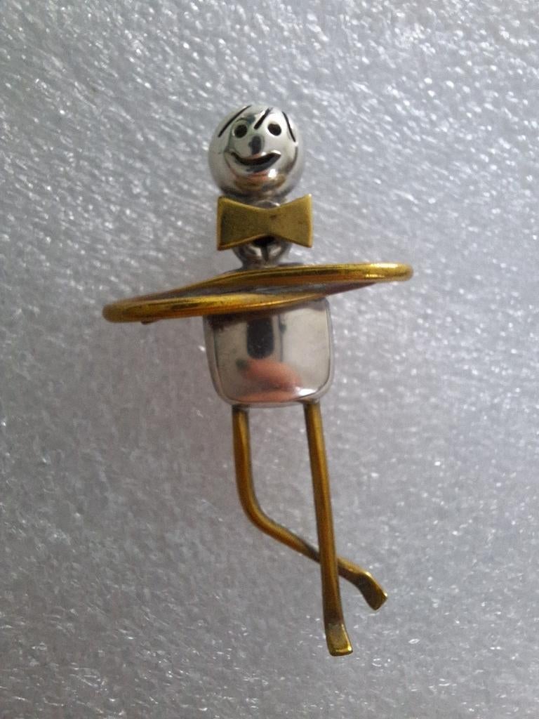 Broche 925 sterling zilver, Ophalen of Verzenden, Gebruikt, Zilver