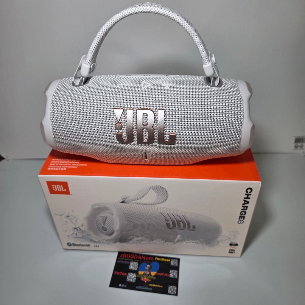 JBL CHARGE 6 WHITE The best speaker for you, JBL, Overige typen, Ophalen of Verzenden, Zo goed als nieuw