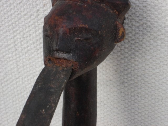 Afrikaanse kunst oude axe YaKa / Luba Congo, 43 cm, Handgemaakt, Natuurlijk materiaal, Afrika