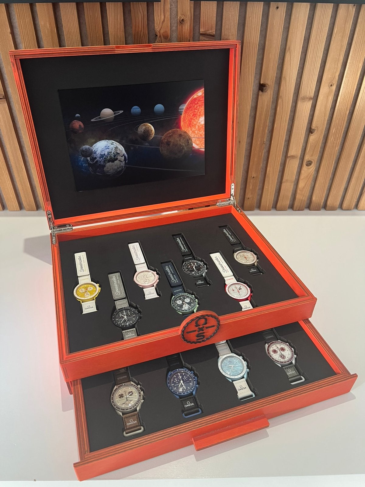 Omega x Swatch - collectie 11 stuks, Ophalen, Kunststof, Polshorloge, Zo goed als nieuw