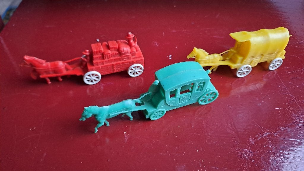 vintage  plastic koets etc., Ophalen of Verzenden