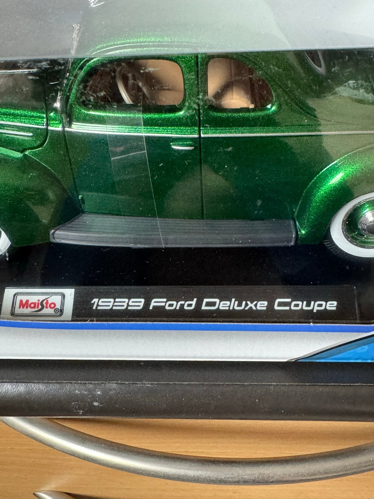 Maisto 1939 Ford Deluxe Coupe - Groen Diecast Model, Ophalen of Verzenden, Nieuw, Auto, Overige merken
