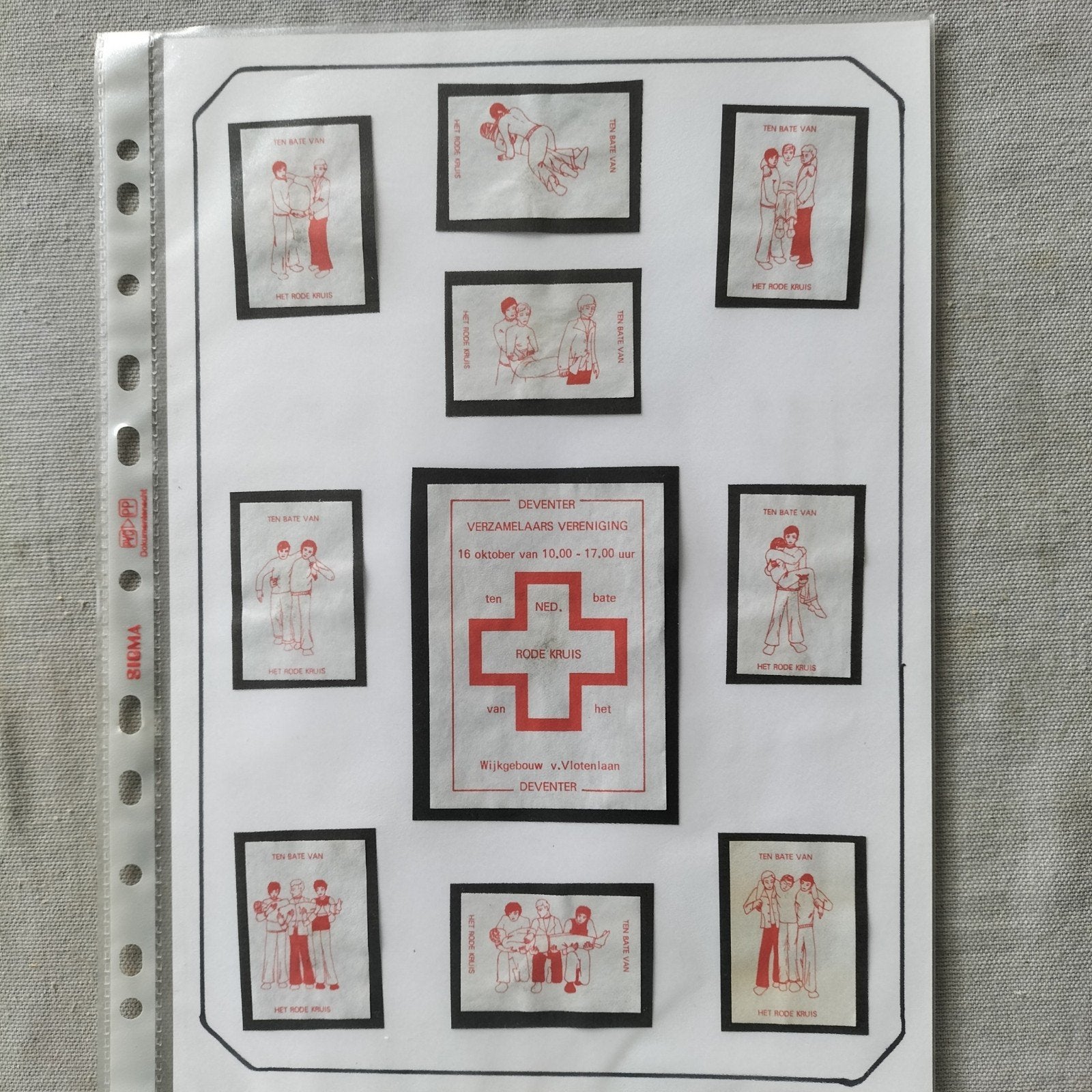 Rode Kruis Unieke Lucifer Etiketten, Ophalen of Verzenden, Papier of Karton