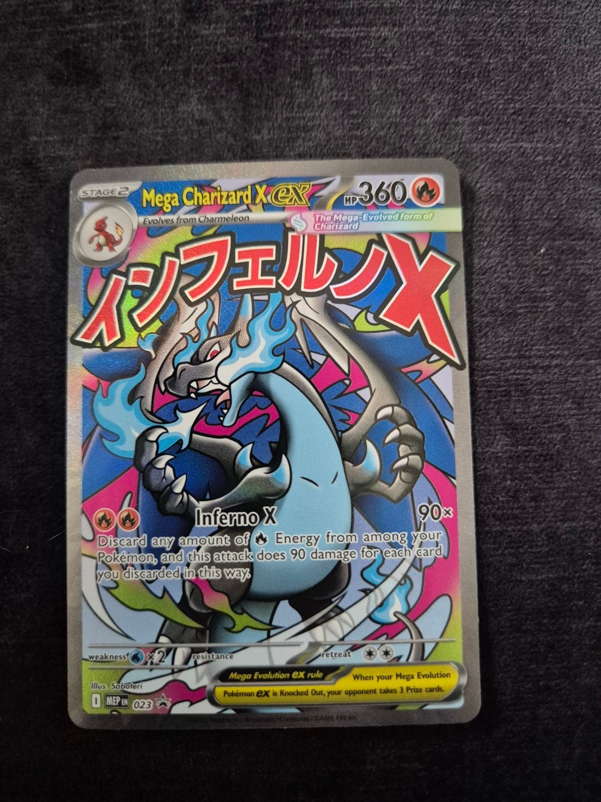 Mega Charizard ex 023, Ophalen of Verzenden, Nieuw, Losse kaart