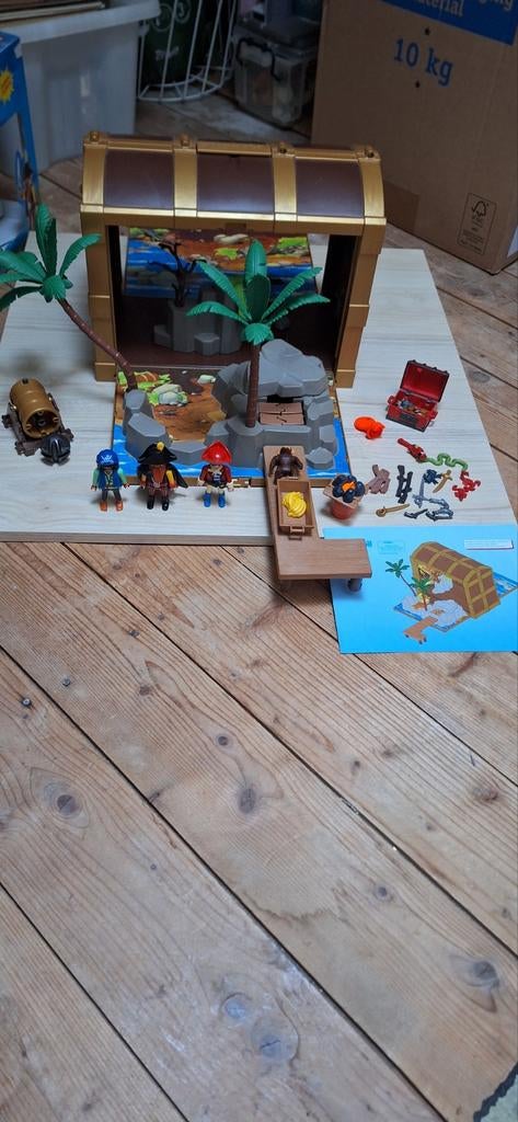 Playmobil piraten meeneem koffer nr 5737, Ophalen of Verzenden, Zo goed als nieuw, Complete set