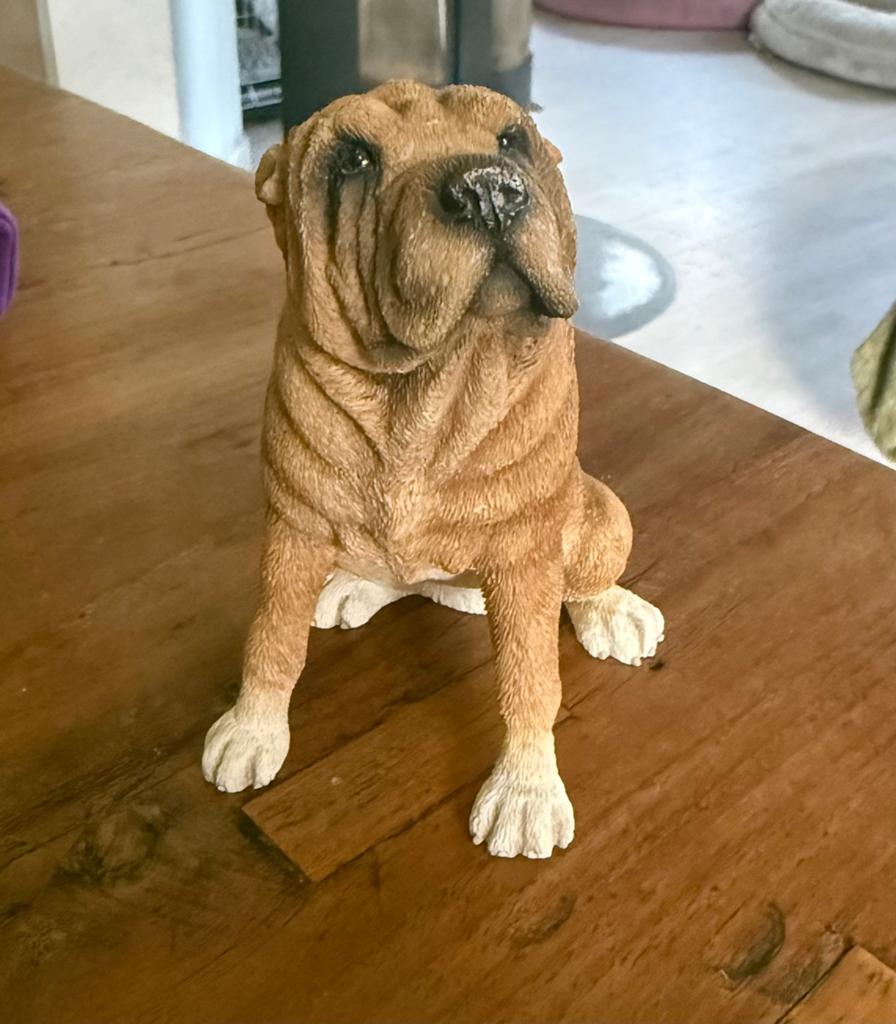 Sharpei Shar Pei beeld Leonardo Collection, Verzamelen, Beelden en Beeldjes, Ophalen, Zo goed als nieuw, Dier
