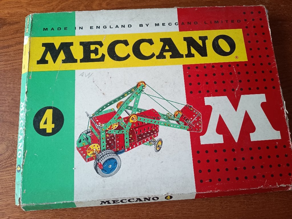 Originele Meccano grote doos nr. 4 Vintage, Ophalen of Verzenden, Zo goed als nieuw