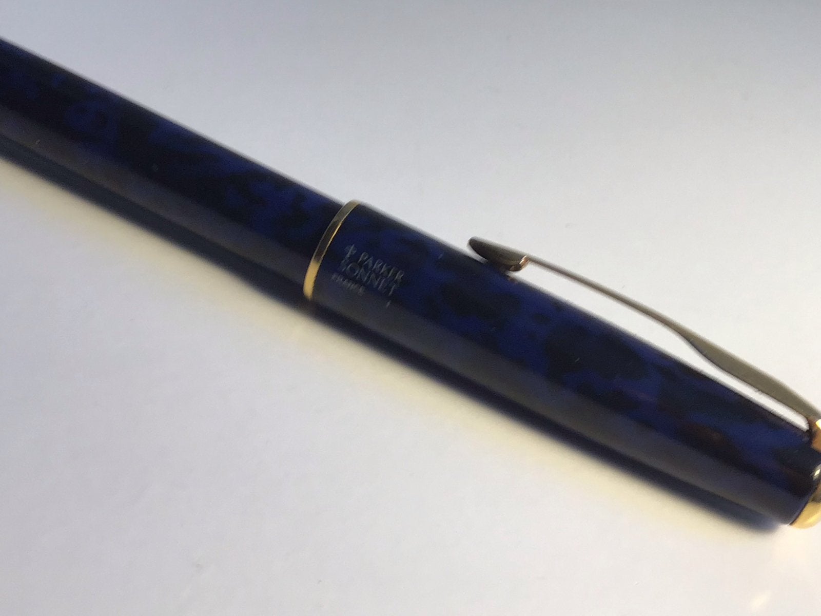 Parker Sonnet france I Vulpen -laque blauw 1994, Ophalen of Verzenden, Zo goed als nieuw, Vulpen, Parker