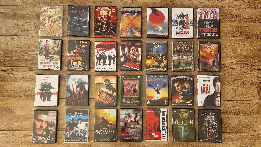 27 DVDs o.a. actie, avontuur, fantasy, horror, historisch, Alle leeftijden, Ophalen of Verzenden, Gebruikt