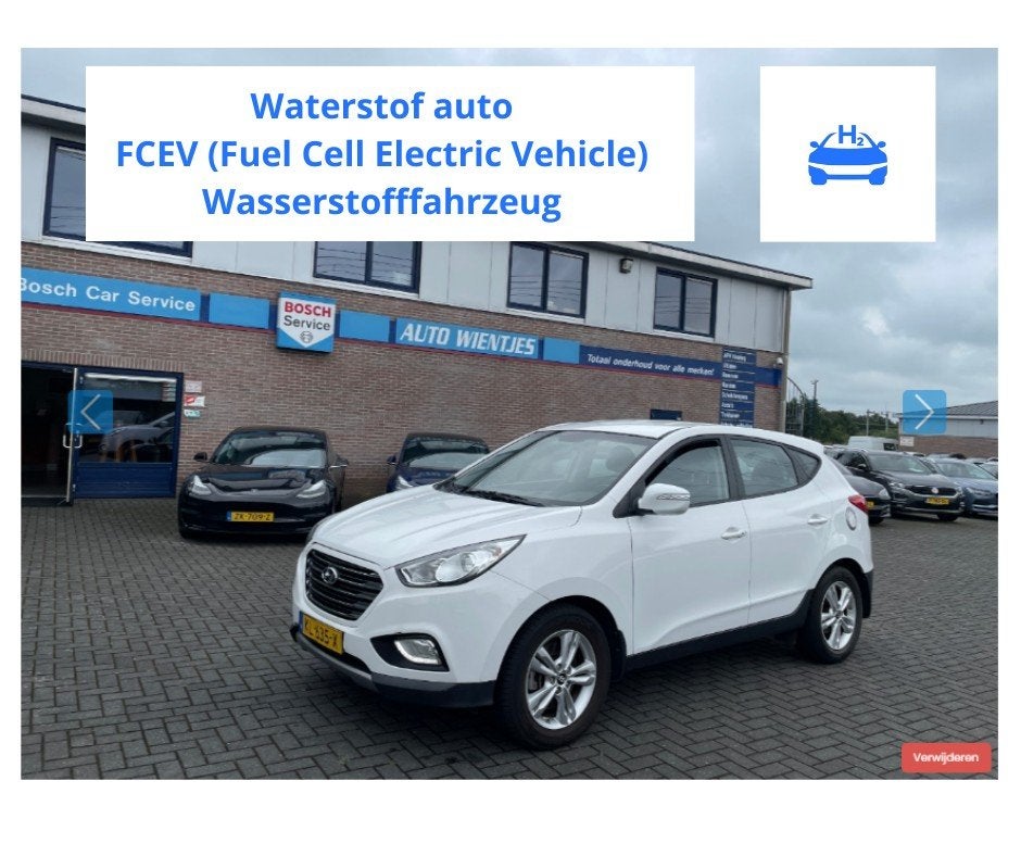 Hyundai ix35 FCEV | Waterstof | Premium | Leer | Navi, Gebruikt, Waterstof, Wit, Bedrijf