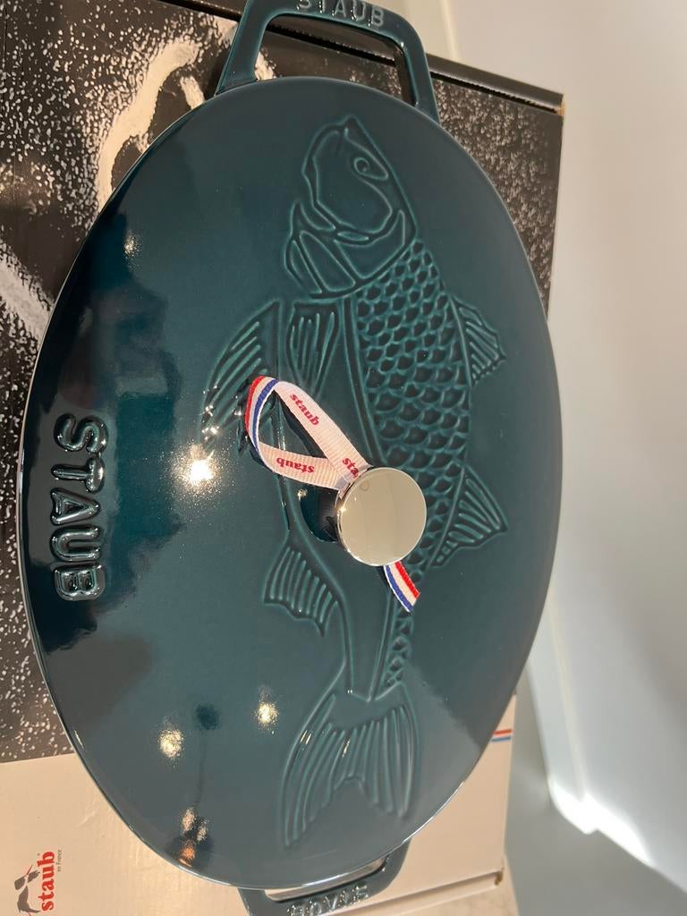 Staub ovenschaal 33 cm La Mer nieuw, Gietijzer, Nieuw, Ophalen of Verzenden, Staub