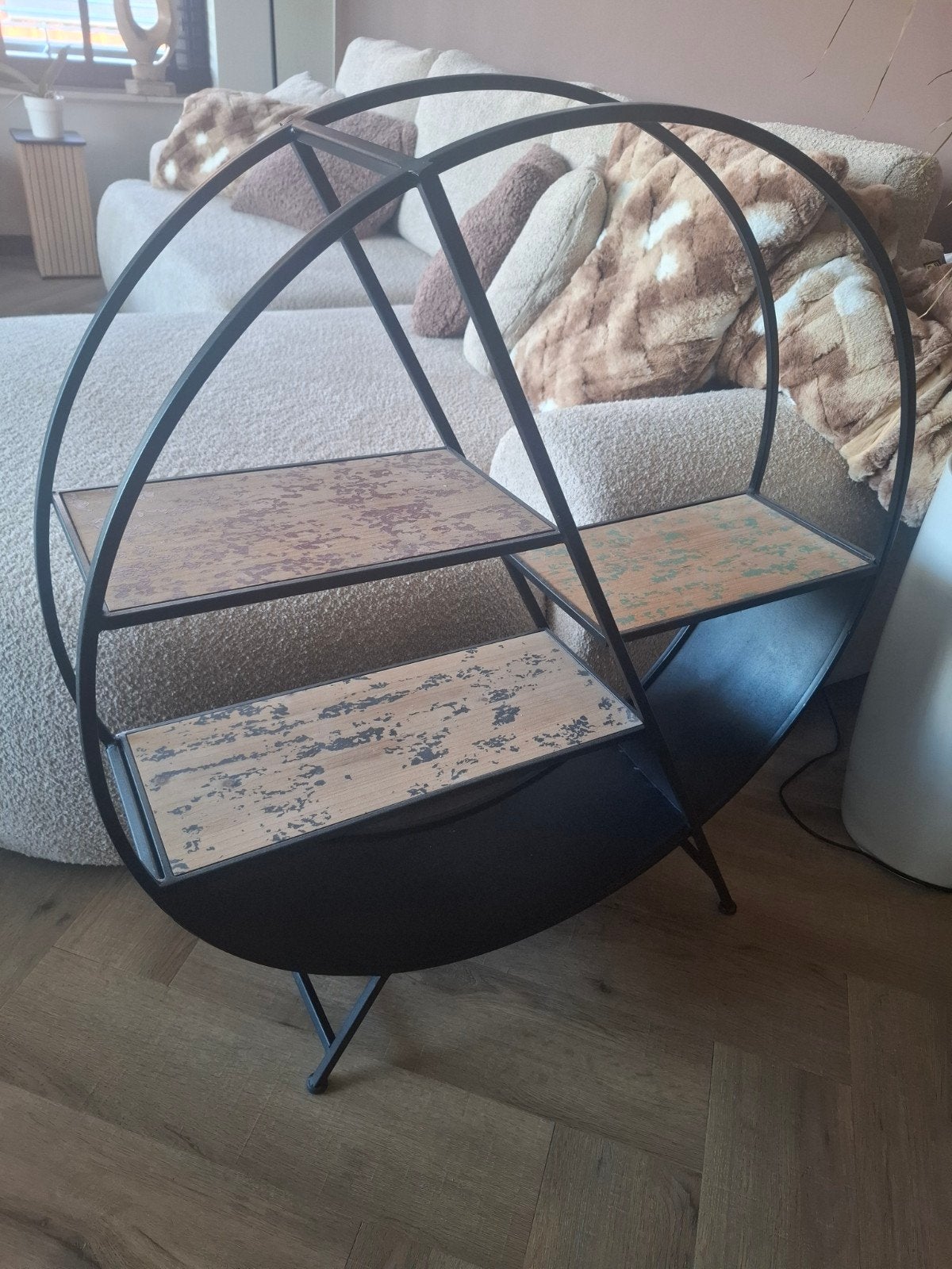 apart rond kastje, metaal / hout, Huis en Inrichting, Ophalen