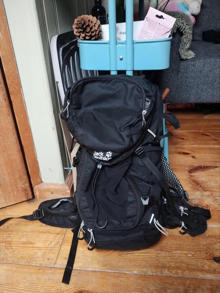 Jack Wolfskin Trekking Rugzak - Zwart 30 liter, Gebruikt, 25 tot 40 cm, Ophalen of Verzenden, Trekking