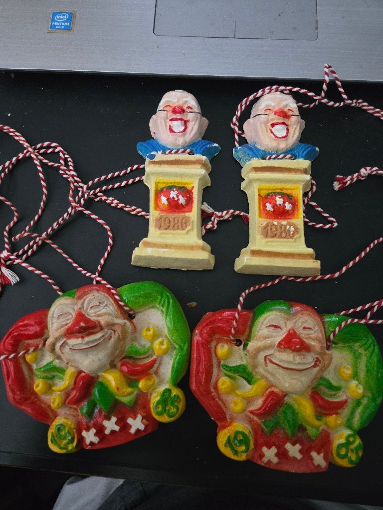 4 stuks Vintage Veldtekens uit BoZ (Krabbegat) 85 -86, Ophalen, Gebruikt, Overige typen