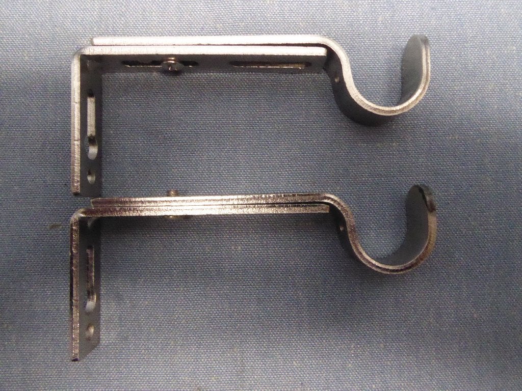 Decomode steun verstelbaar zwart-nikkel 20mm | 9-14cm | 2 st, Ophalen of Verzenden, Nieuw, Zwart, Metaal