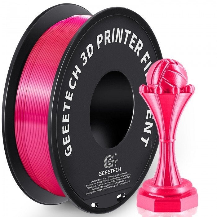 PLA Silk Magenta 3D Printer Filament 1kg/roll pink rose, Ophalen of Verzenden, Nieuw, Filamentrollen