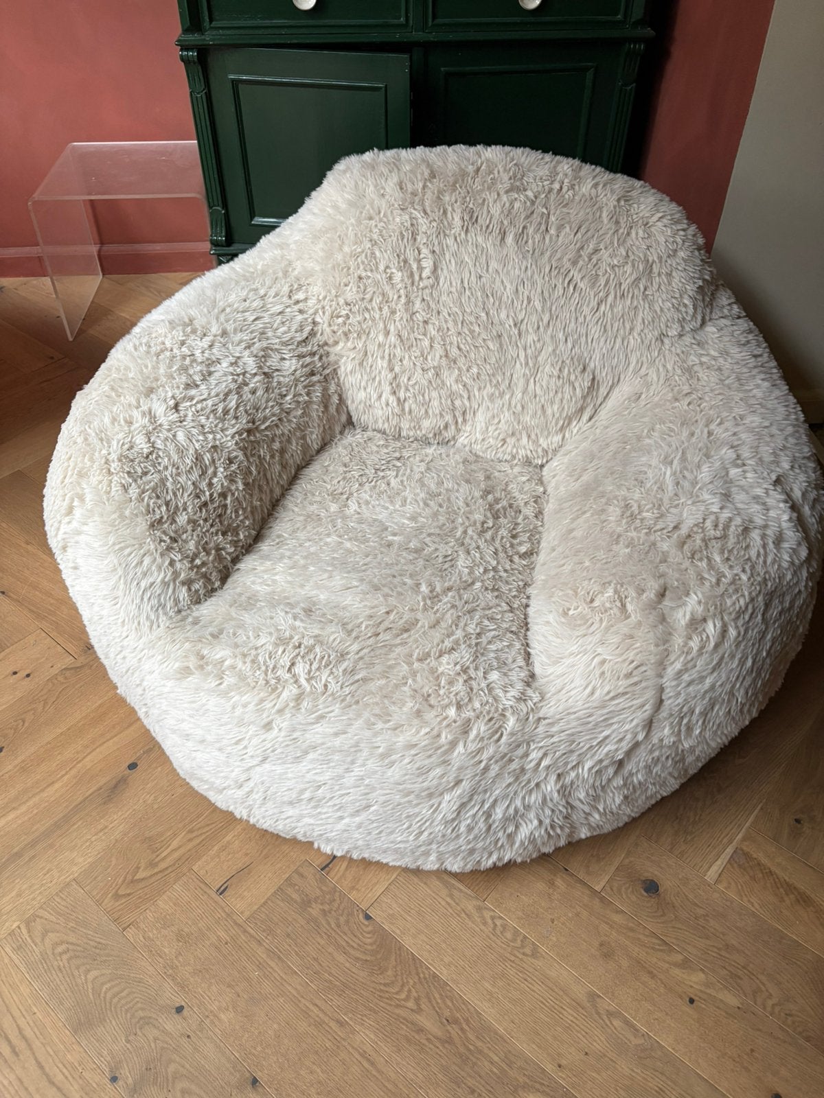 Mooie Teddy stoel fauteuil, Ophalen, Zo goed als nieuw, 75 tot 100 cm, 50 tot 75 cm
