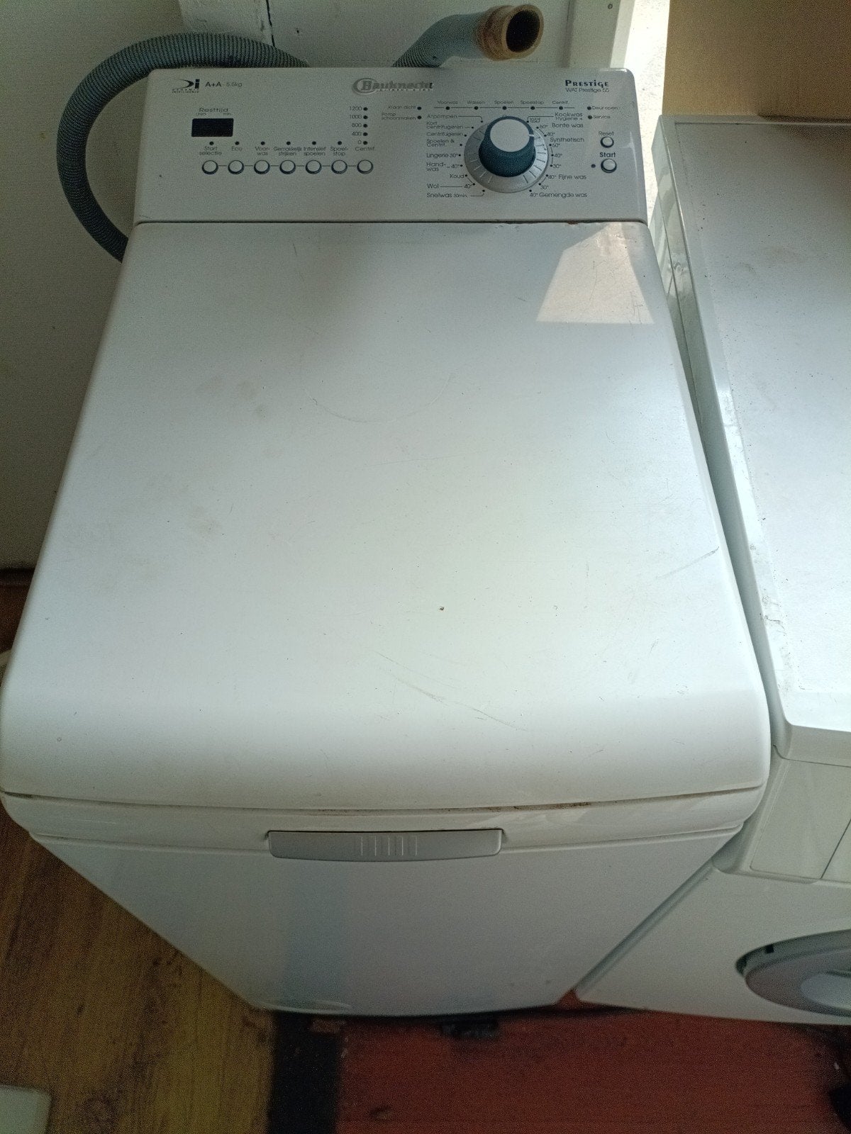 Bauknecht wasmachine bovenlader ( met garantie ), Witgoed en Apparatuur, Wasdrogers, 4 tot 6 kg, Overige typen, Bovenlader, Ophalen of Verzenden