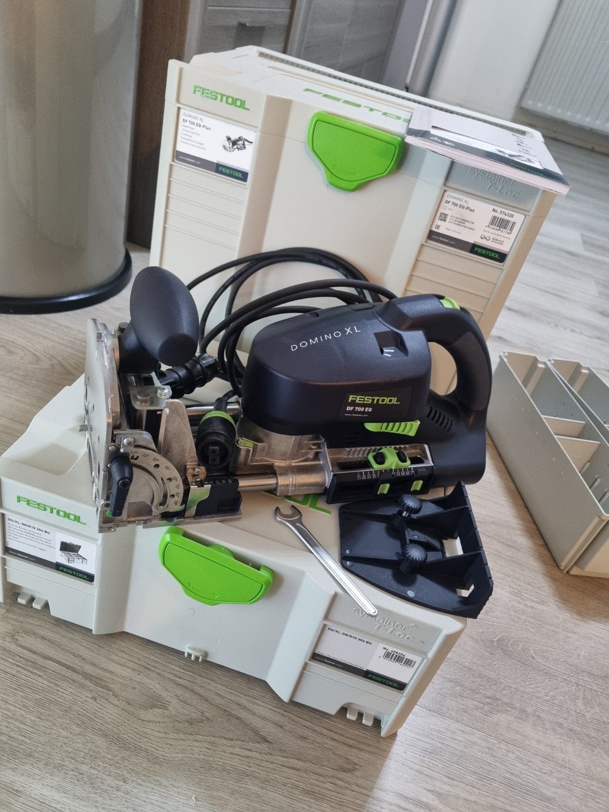 Festool Domino DF700XL Set  z.g.a.n, Doe-het-zelf en Verbouw, Ophalen of Verzenden, Zo goed als nieuw, Elektrisch, Festool