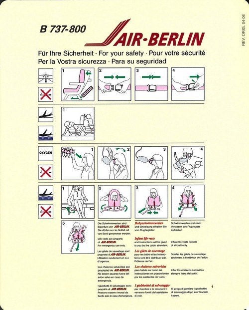 Air-Berlin - Boeing 737-800 ( 3 ), Ophalen of Verzenden, Nieuw, Kaart, Foto of Prent
