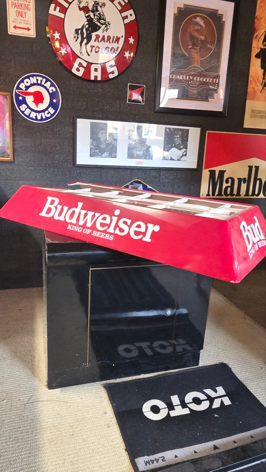 teab Vintage amerikaanse Budweiser Lichtbak - King of Beers, Ophalen of Verzenden, Gebruikt, Lichtbak of (neon) lamp