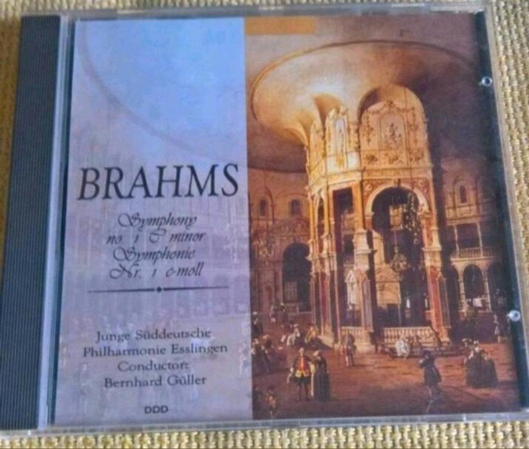 Brahms symphony no 1 C minor & 1 C- moll, Cd's en Dvd's, Cd's | Klassiek, Ophalen of Verzenden, Romantiek, Zo goed als nieuw, Orkest of Ballet