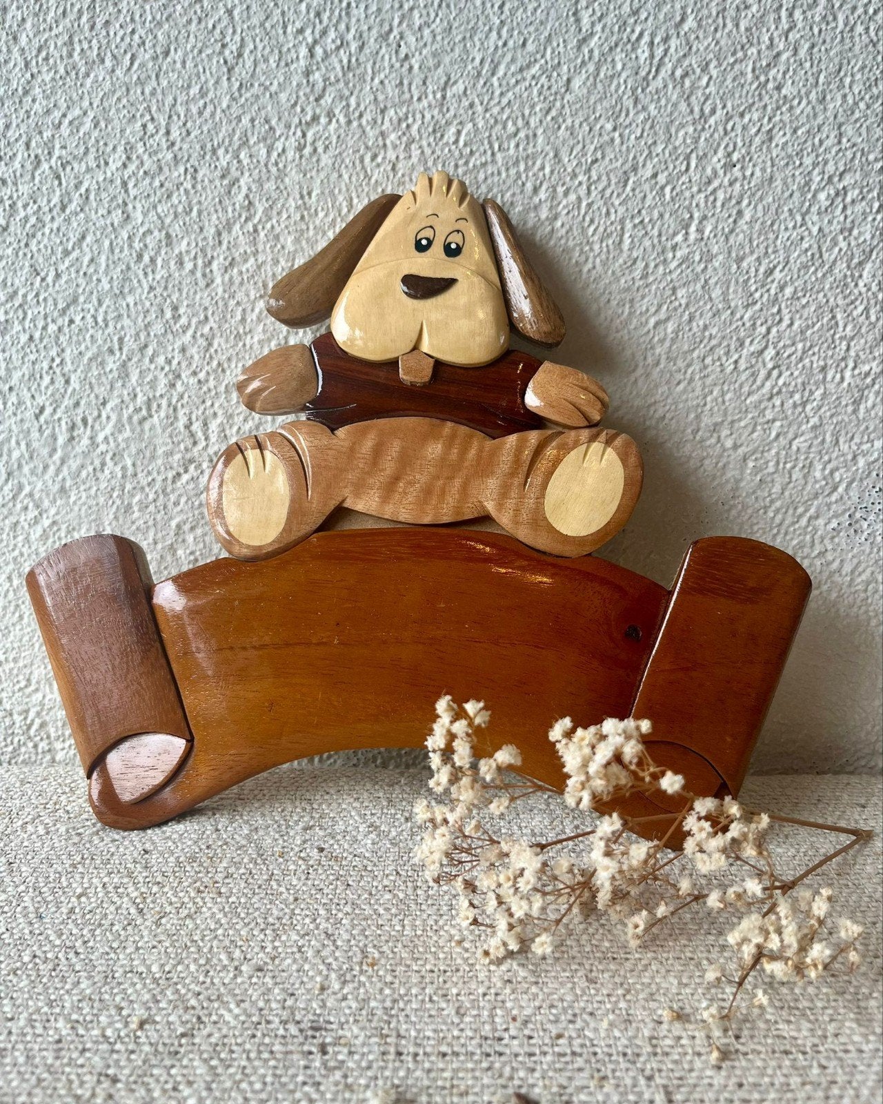 Vintage muurdecoratie kinderkamer beertje, Ophalen of Verzenden, X, X, X