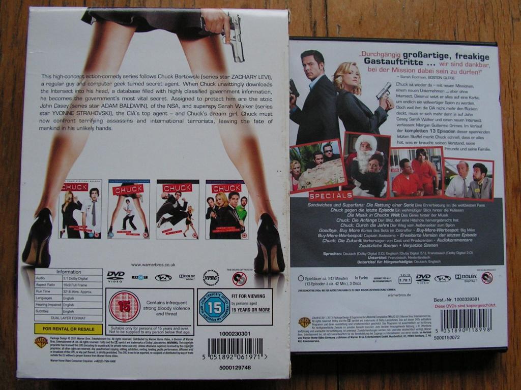 CHUCK de complete 5 seizoenen met o.a. NL ondertiteling, Cd's en Dvd's, Dvd's | Tv en Series, Alle leeftijden, Ophalen of Verzenden