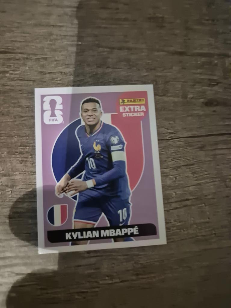 Panini worldcup 2026 extra sticker Mbappe Base, Verzamelen, Ophalen of Verzenden